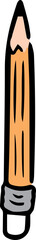 Illustration of pencil with eraser
