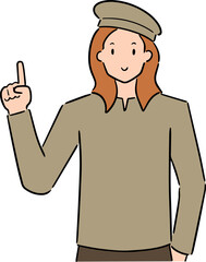 Obraz premium Illustration of artist