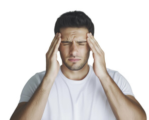 Naklejka premium Man with Headache