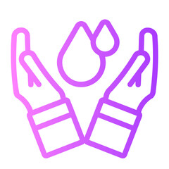 Save Water gradient icon