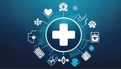 Obraz premium vector medical background