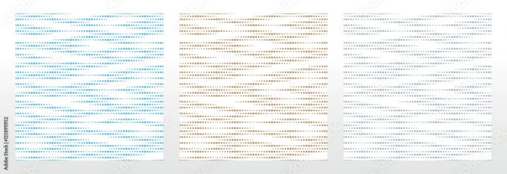 Aufkleber Set of abstract geometric patterns. Seamless vector backgrounds. Colored ornaments Graphic modern patterns Simple lattice graphic design