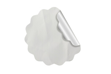 Blank Sticker Texture Design For Mockup Template