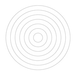 Seven overlapping circles