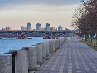 Fototapeta premium view on Kyiv capital of Ukraine