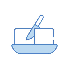 Butter vector icon stock illustration