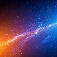 An abstract image of a colorful nebula in space.

