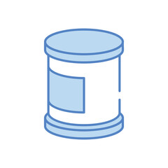 Canned Food vector icon stock illustration