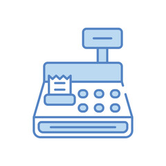 Cashier Machine vector icon stock illustration