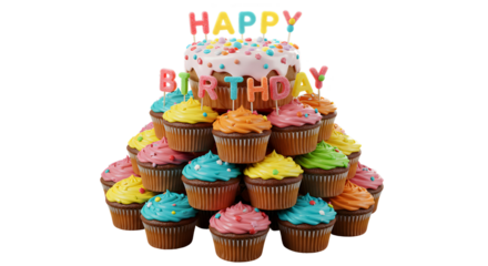 Birthday Cake, Happy Birthday Cake, Birthday Cake Illustration