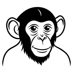 Obraz premium Chimpanzee Animal Vector Graphic Design for Digital Use