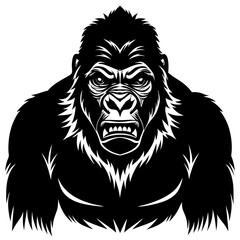 "Gorilla Animal Vector Graphic Design File"