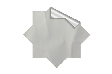 Blank Sticker Texture Design For Mockup Template