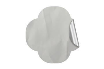 Blank Sticker Texture Design For Mockup Template