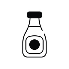 Ketchup vector icon stock illustration