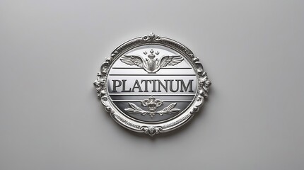 An intricately embossed platinum emblem displays the word PLATINUM prominently