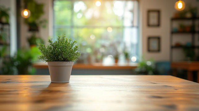 Minimalist meeting table with soft lighting, symbolizing focus and professionalism in a modern workspace.