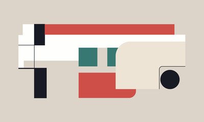 Stylish Digital Abstract Landscape