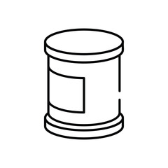 Canned Food vector icon stock illustration