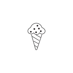 single outline icons ice cream related to food and drink. linear icons collection. editable stroke. vector illustration