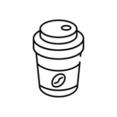 Coffee vector icon stock illustration
