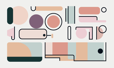 minimalist flat fashion modern design vector graphic illustration