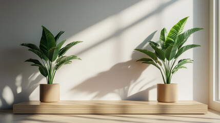 Tropical Houseplants in Bright Modern Space