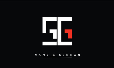 SG, GS  Abstract Letters Logo Monogram
