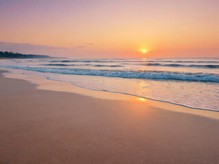 Obraz premium sunset on the beach