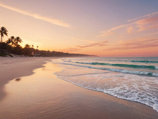 Fototapeta premium sunset on the beach