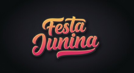 Obraz premium Fiesta Junina graphic design.