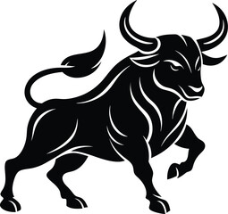 "Powerful Bull Logo – Fierce Taurus Vector Illustration"