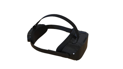 Futuristic VR Headset – Immersive Virtual Reality Glasses for Gaming & Entertainment transparent or white background