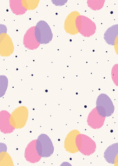 Abstract Easter background with colourful eggs. Vector illustration