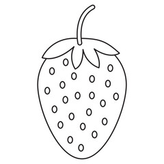 Strawberry Coloring Page