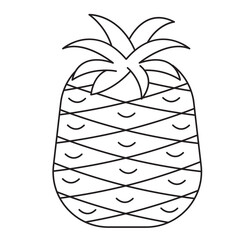 Pineapple Coloring Page