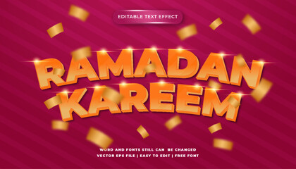 Obraz premium Ramadan Kareem Editable Text Effect (30)