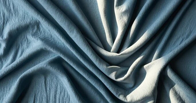 Abstract soft draped textile surface backdrop in subdued hue