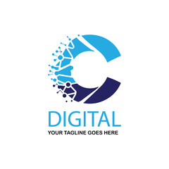 C latter logo design 