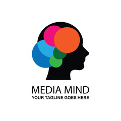 media mind Logo design template