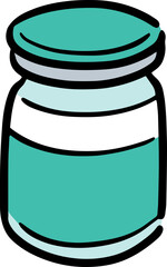 Illustration of vaccine vial