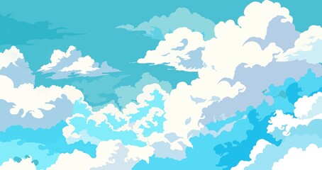 blue sky with clouds