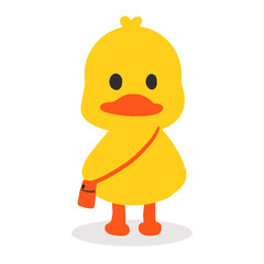 Duck Clipart cartoon handdrawn