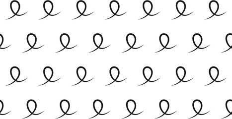 Simple Seamless Pattern, Hand Drawn, Minimalistic Retro Background, Scribble, Monochrome, Flat Artwork, Vector