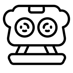 Fan External Line Icon