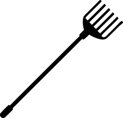 garden fork isolated on white