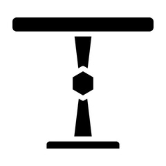 Birthday Stand Vector Glyph Icon Design