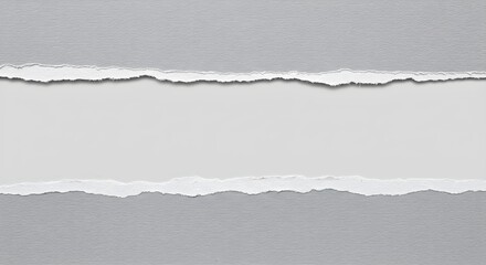 Torn Grey And White Paper Layers Creating Abstract Texture And Separation