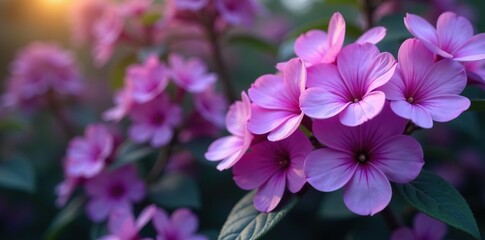 A beautiful dense cluster of vibrant purple flowers in full bloom, purple,  bloom