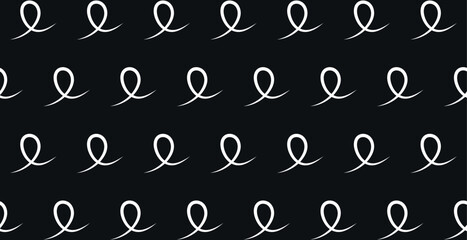 Simple Seamless Pattern, White, Hand Drawn, Minimalistic Retro Background, Scribble, Monochrome, Flat Artwork, EPS 10, Vector